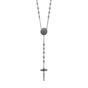 collana rosario scudo uomo argento ellius