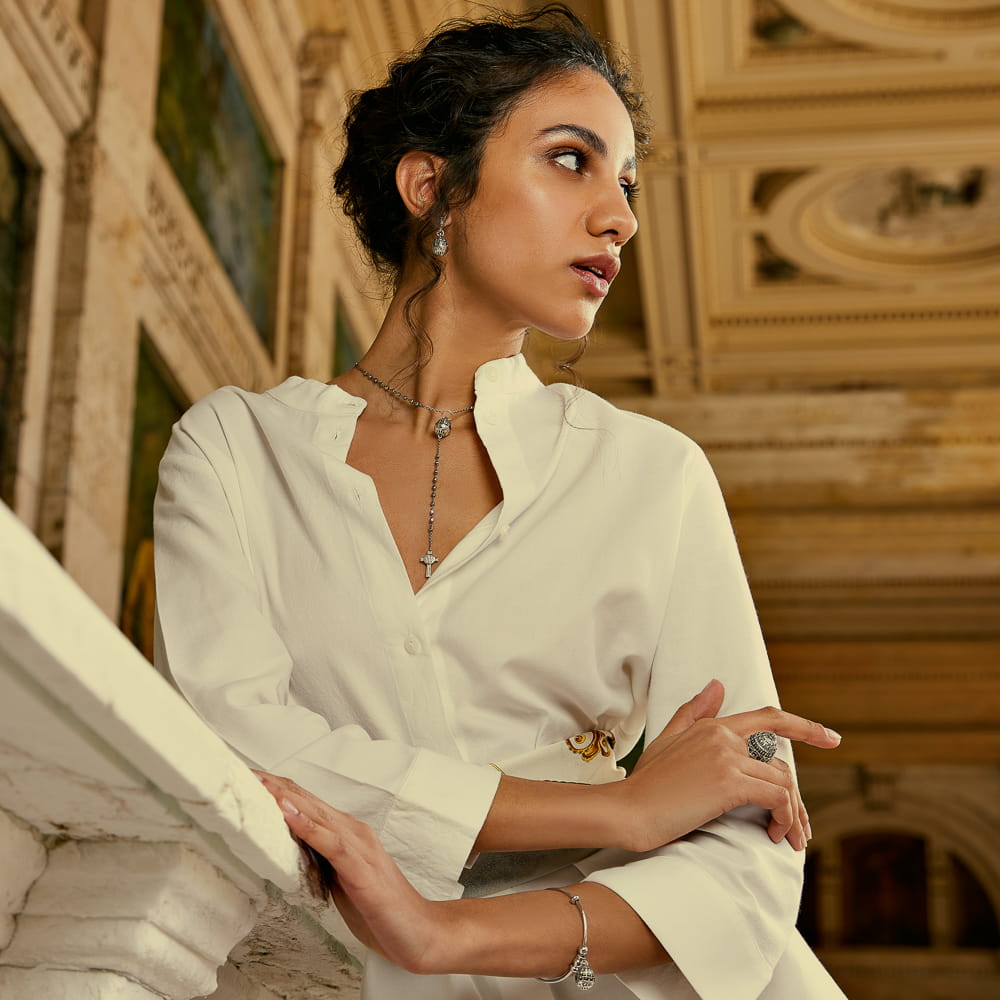 Indossato collana rosario e anello cupola san pietro roma Indossato collana rosario e anello cupola San Pietro Roma