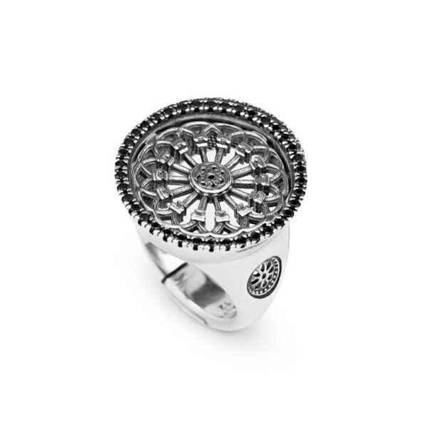 Anello Rosone Cattedrale Santa Maria Assunta Cremona gioielli argento Ellius
