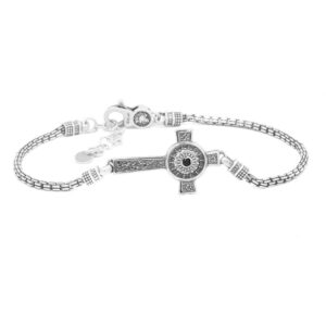 Bracciale Natività Croce Stella Natività Uomo gioielli argento Ellius