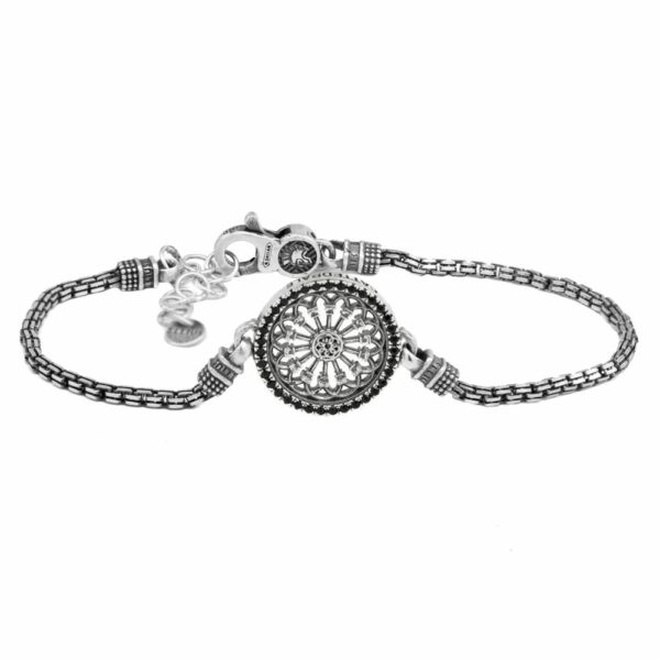 Bracciale Rosone Cattedrale Santa Maria Assunta Cremona gioielli argento Ellius