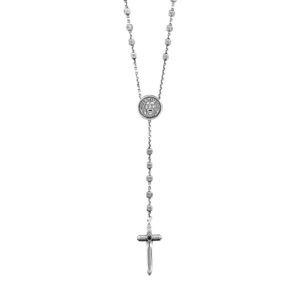 Collana Rosario Bocca della Verità argento ellius