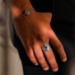 men's nativity rosary ring and bracelet