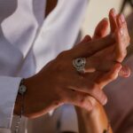 men's nativity ring and bracelet
