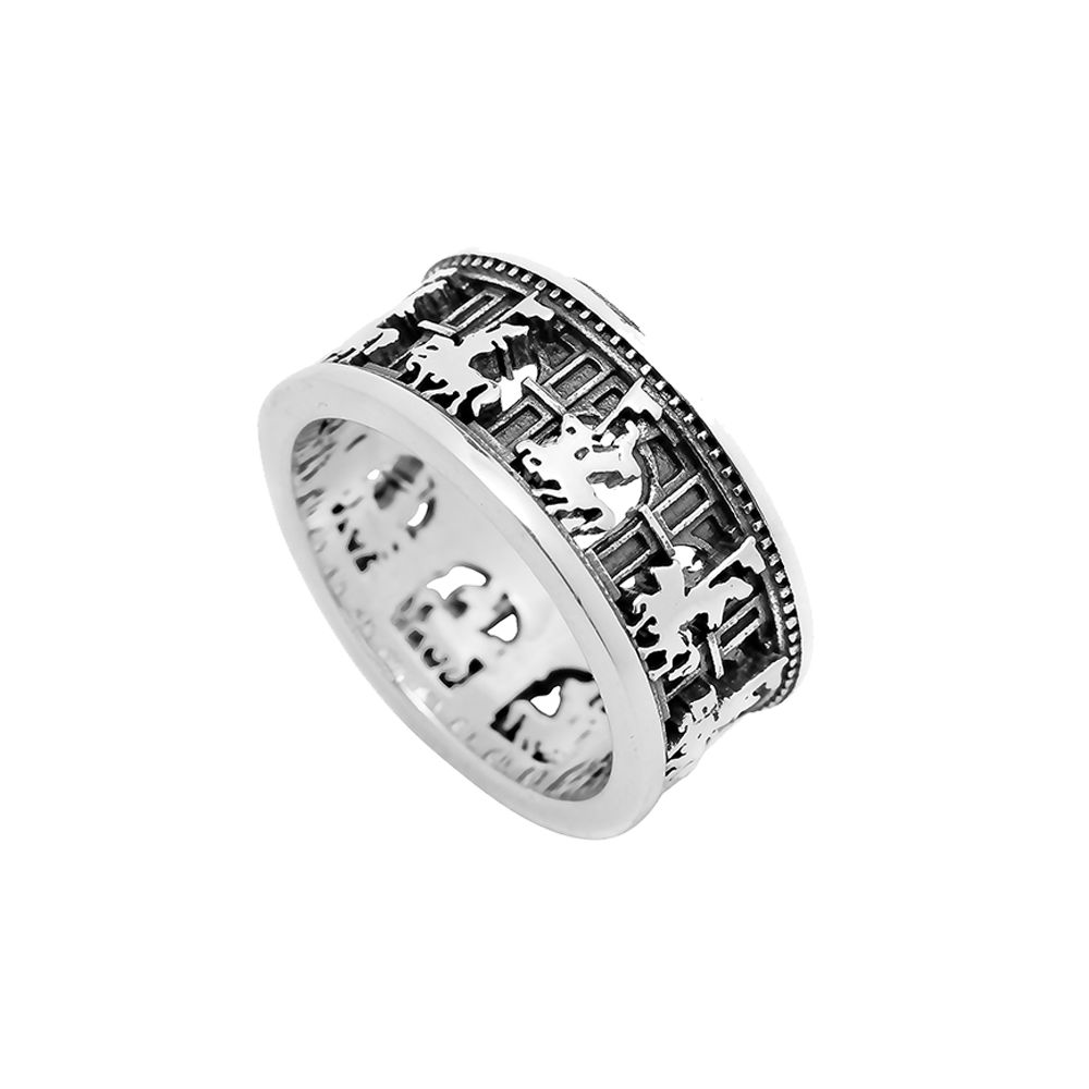 anello sfilata del cavaliere donna argento ellius