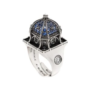 Anello Cupola Cattedrale Almudena Madrid gioielli argento Ellius