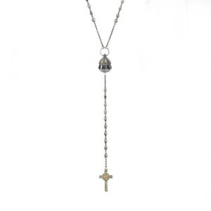 Collana Rosario Santa Maria Sanità Napoli e Croce Natività gioiello argento ellius