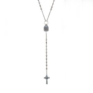 collana Rosario Corigliano Calabro e Croce Natività gioiello argento ellius