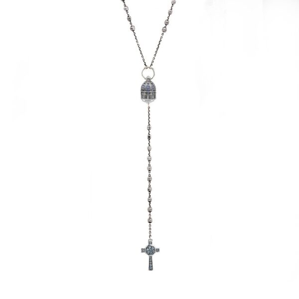 collana Rosario Corigliano Calabro e Croce Natività gioiello argento ellius
