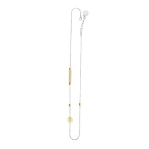collana donna 1 raggio rodio pietre champagne solaris gioielli argento ellius