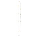 collana donna 6 raggi rodio pietre bianche solaris gioielli argento ellius