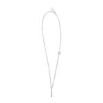 collana donna raggio a ciondolo rodio pietre bianche solaris gioielli argento ellius