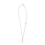 collana donna raggio a ciondolo rodio pietre champagne solaris gioielli argento ellius