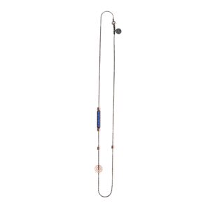 collana uomo 1 raggio rutenio pietre blu solaris gioielli argento ellius