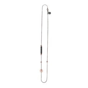collana uomo 1 raggio rutenio pietre nere solaris gioielli argento ellius