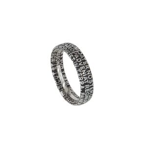 anello donna fede rodio pietre bianche era gioielli argento ellius