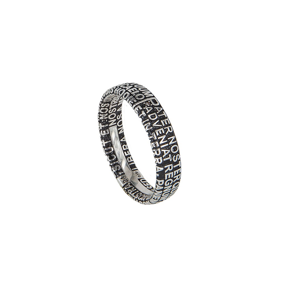 anello donna fede rodio pietre bianche era gioielli argento ellius