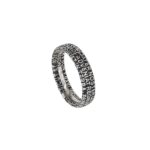 anello uomo fede rodio pietre nere era gioielli argento ellius