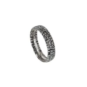 anello uomo fede rodio pietre nere era gioielli argento ellius