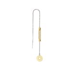 orecchino donna catena dorato pietre champagne solaris gioielli argento ellius