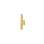 orecchino donna raggio dorato pietre champagne solaris gioielli argento ellius