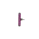 orecchino donna raggio rutenio pietre ruby solaris gioielli argento ellius