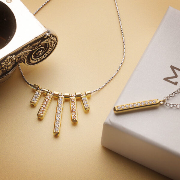 scaled ray necklace set solaris jewellery silver ellius collection