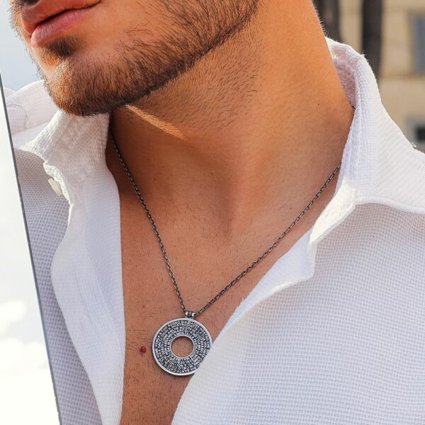 collana uomo collezione era indossato gioielli argento ellius