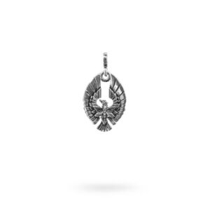 Charm Mitologia Fenice gioielli argento Ellius maglina
