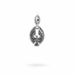 Charm Mitologia Fenice gioielli argento Ellius moschettone