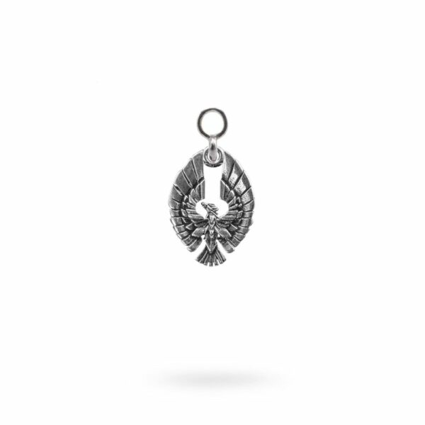 Charm Mitologia Fenice gioielli argento Ellius orecchino