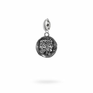 Charm Mitologia Giano gioielli argento Ellius moschettone