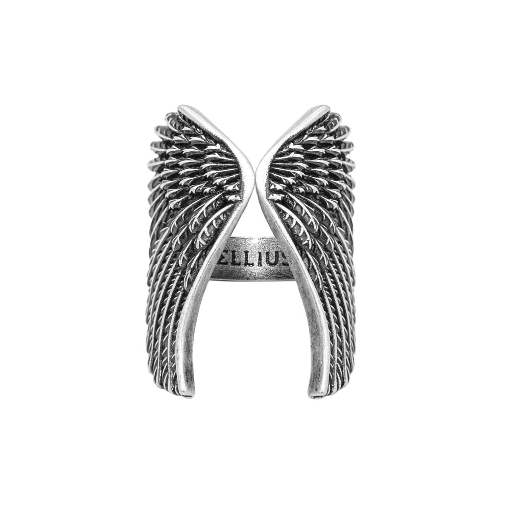 anello ali aquila uomo gioielli argento ellius