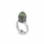 anello cupola minimal madonna del santo rosario pompei gioielli argento ellius