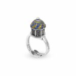 anello cupola minimal monastero san benedetto conversano gioielli argento ellius