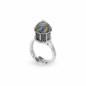 anello cupola minimal monastero san benedetto conversano gioielli argento ellius