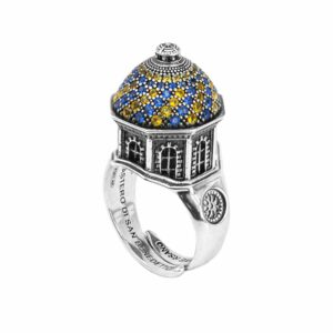 anello cupola monastero di san benedetto conversano gioielli argento ellius