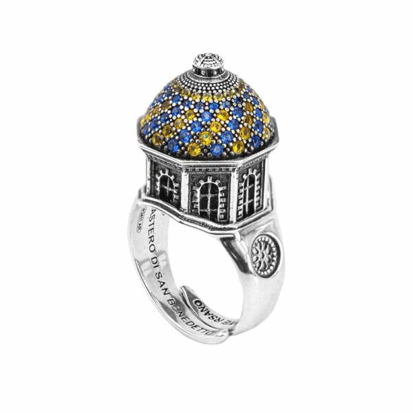 anello cupola monastero di san benedetto conversano gioielli argento ellius