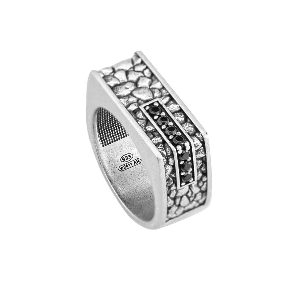 anello opus con pietre uomo gioielli argento ellius