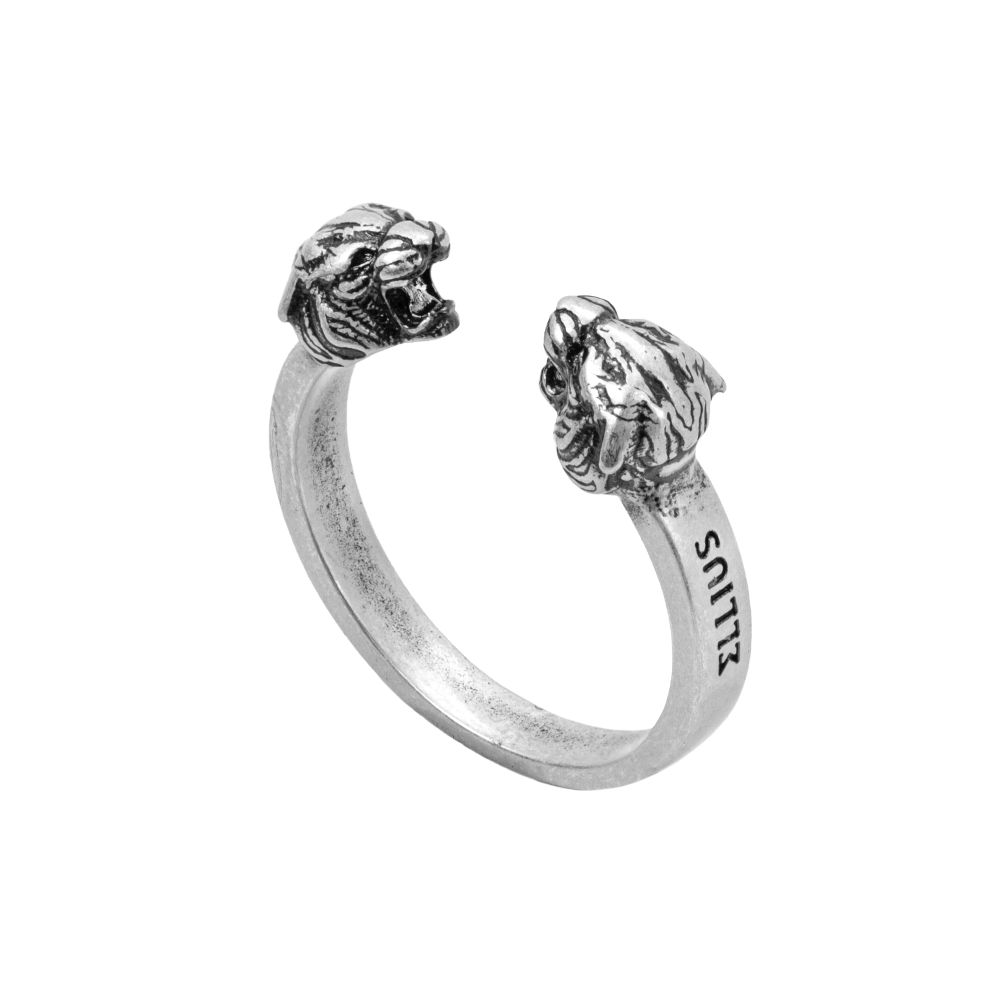 anello pantere aperto gioielli argento ellius