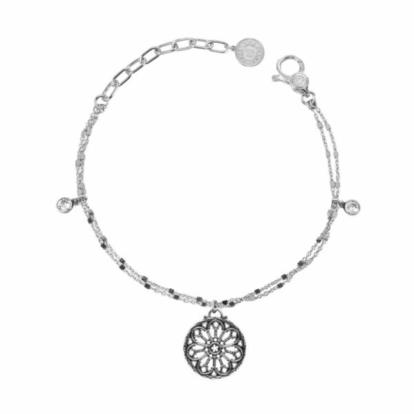 bracciale rosone firenze donna argento gioielli ellius