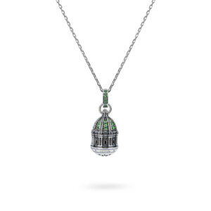 collana cupola minimal Madonna del rosario Pompei gioielli argento ellius