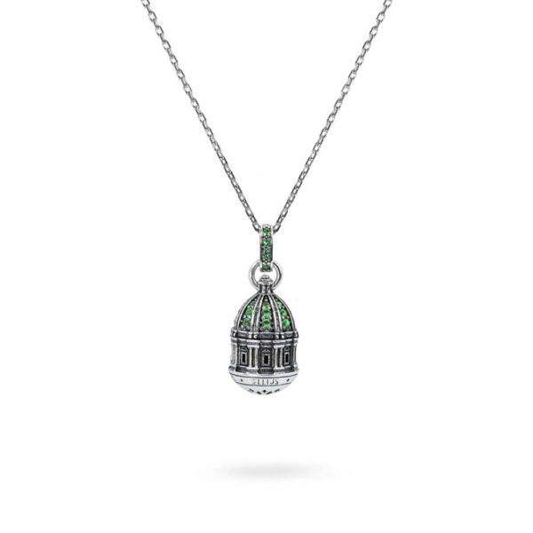 collana cupola minimal Madonna del rosario Pompei gioielli argento ellius