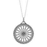 collana light rosone grande Orvieto donna gioielli argento ellius