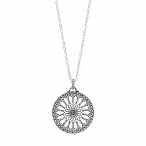 collana light rosone medio Orvieto donna gioielli argento ellius