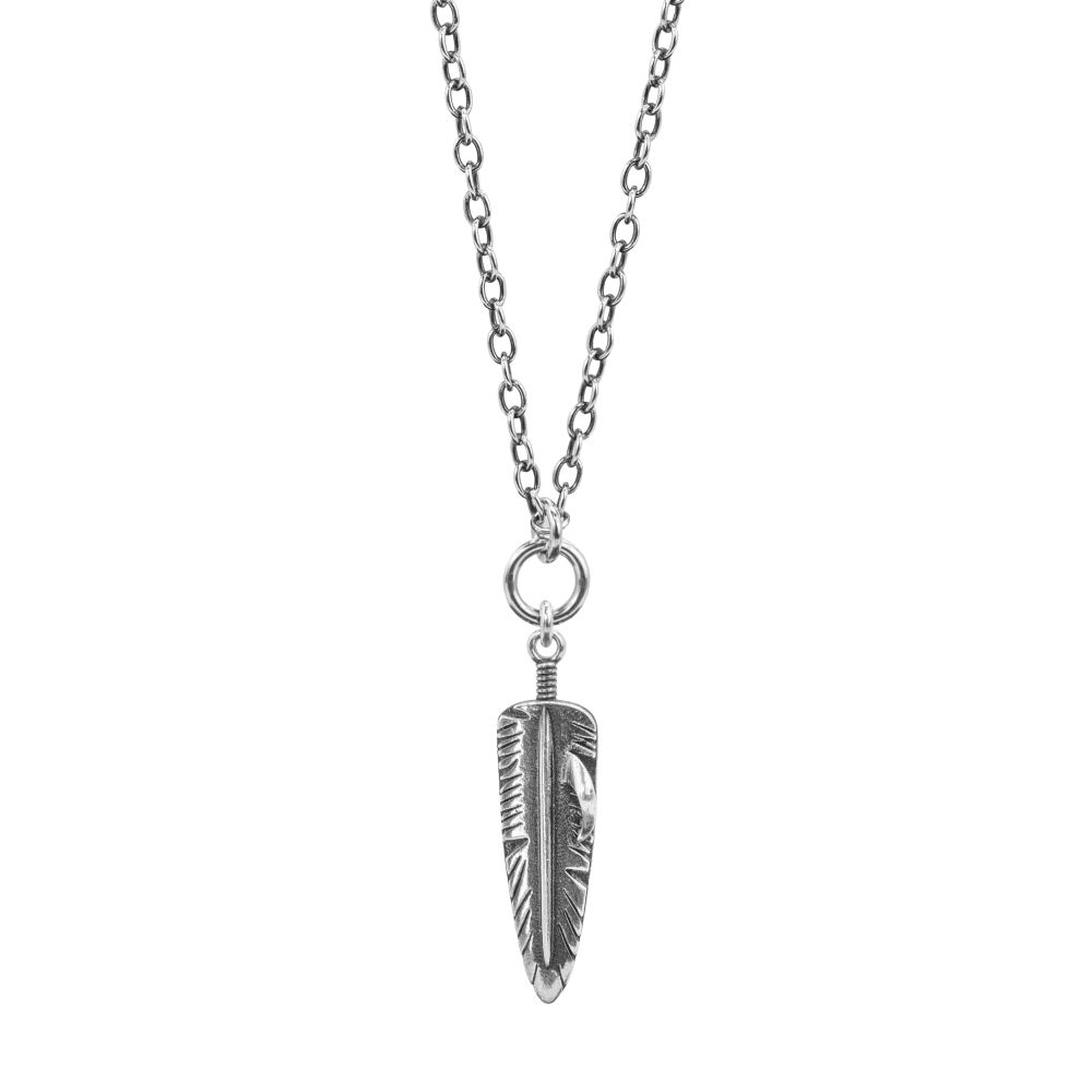 collana piuma aquila minimal gioielli argento ellius