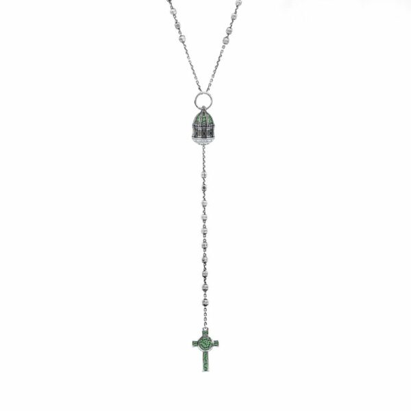 collana rosario cupola madonna del santo rosario Pompei gioielli argento ellius