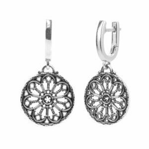 orecchini light rosone Firenze donna gioielli argento ellius