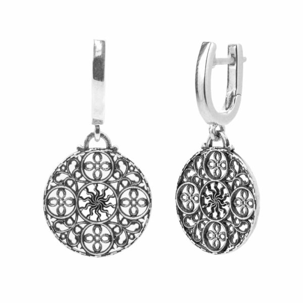 orecchini light rosone Milano donna gioielli argento ellius