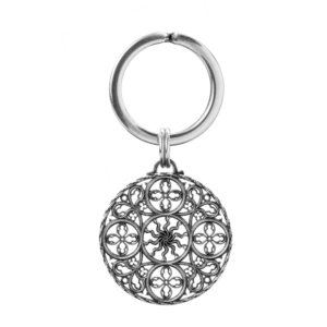 portachiavi rosone milano gioielli argento ellius